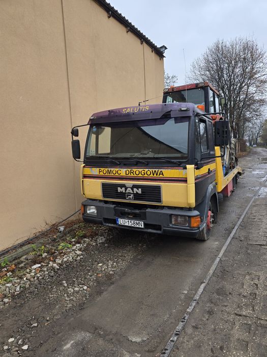 Man 10.163 laweta pomoc drogowa