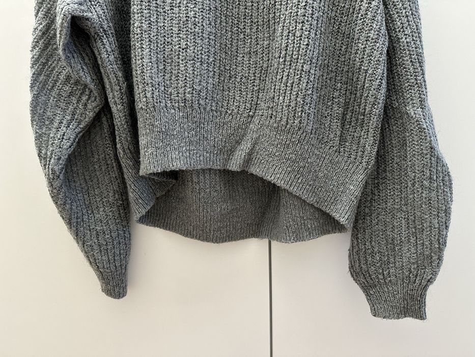 H&M sweter sweterek szary XS