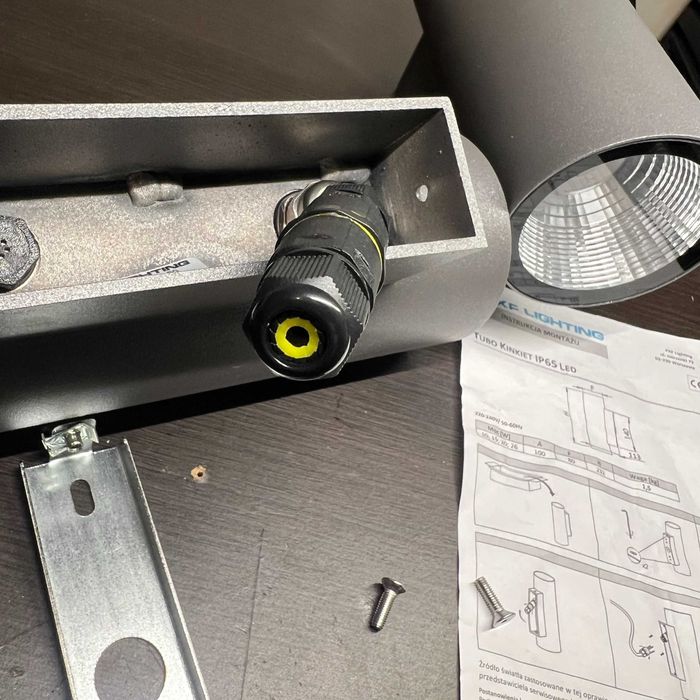 Lampy zewnętrzne LED – kinkiety PXF Lighting IP65 – 2 szt. – nowe