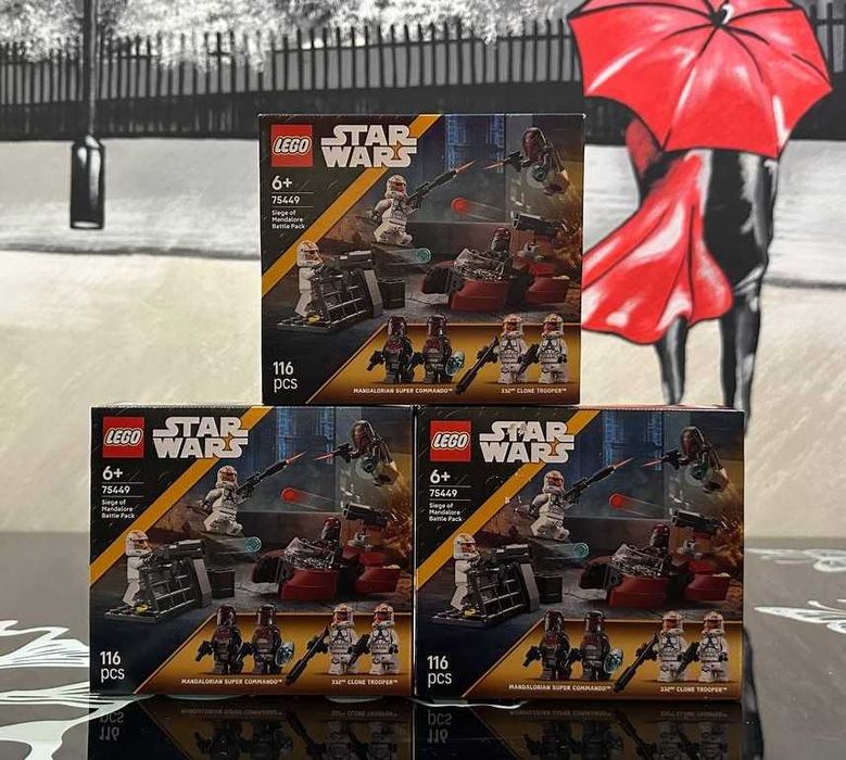Конструктор LEGO Star Wars 75449 Бойовий комплект Облога Мандалора