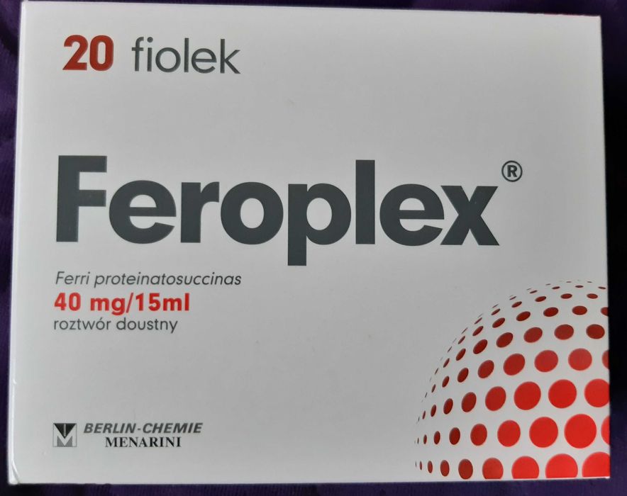 Fero żelazo w płynie 20 fiolek nowe