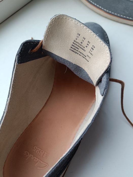 Взуття Clark's замш, чоловічі туфлі, лофери