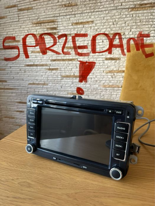 Radio 2DIN Multimedialne VW Golf V i inne / Bluetooth / GPS / Komplet