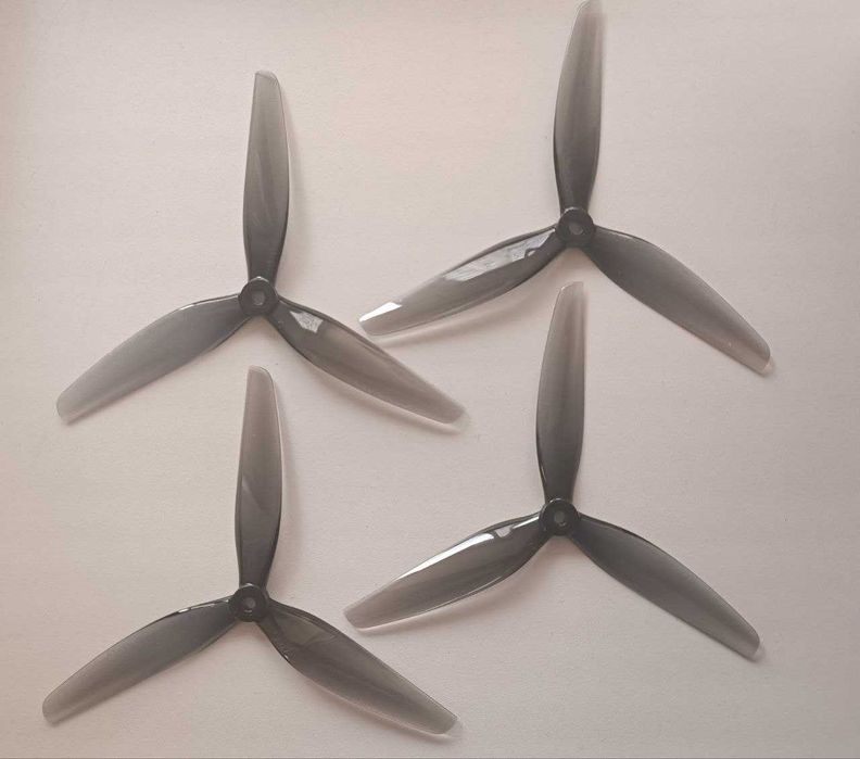 Пропелери HQProp 7040 Light Grey, 3-лопастеві (2 пари CW/CCW)