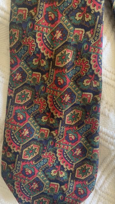 Gravata vintage em seda italiana Pierre Balmain