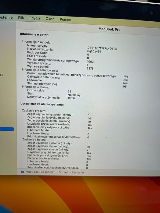 MacBook Pro 13 M1 idealny stan