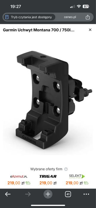 Garmin Montana 700 Nawigacja GPS