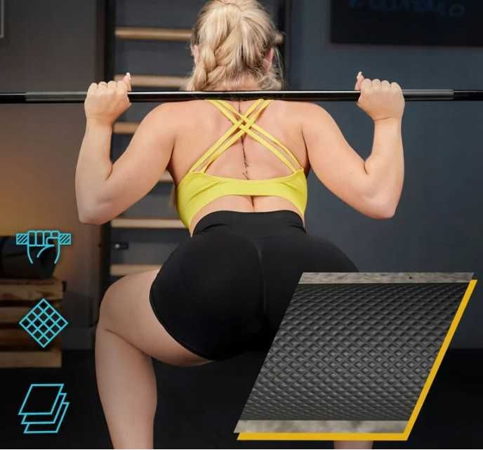 Gryf prosty pełny stalowy sztanga 120 cm 25 mm zaciski Trex Sport