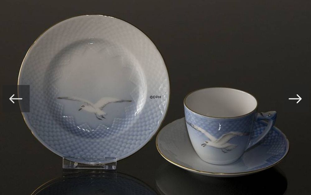 Тарелка чашка набор Royal Copenhagen Роял Копенгаген посуда фарфор