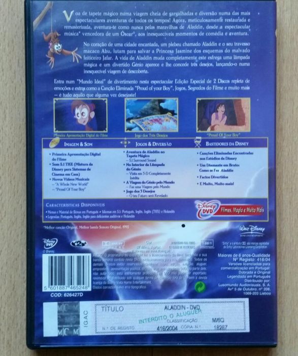 DVD Aladdín