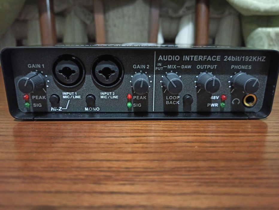 Внешняя звуковая карта md22 md44 звукозаписи usb аудиоинтерфейс