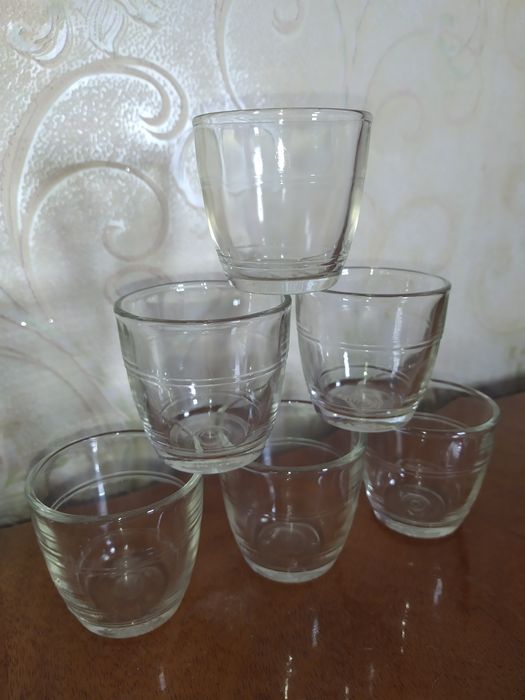 Стопки, чарки, рюмки, бочки, старовинні, класика, ретро, 70 грам, 36шт