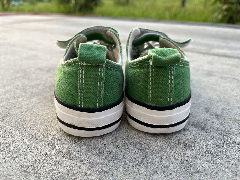 Zielone trampki gumka rzep 26