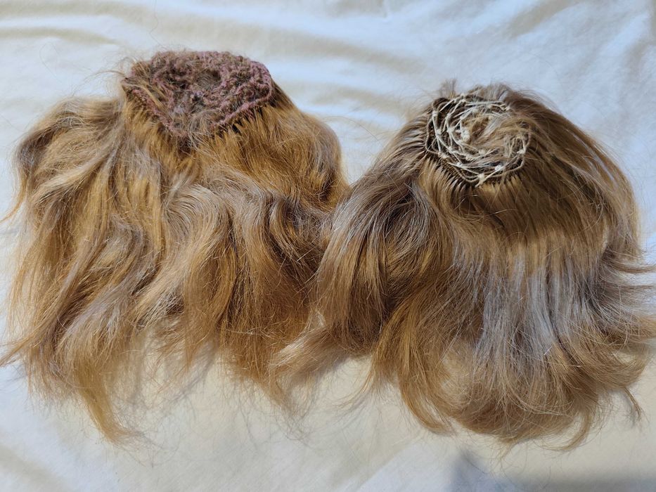 Натуральне волосся шиньон русий блонд натуральные волосы русые светлые