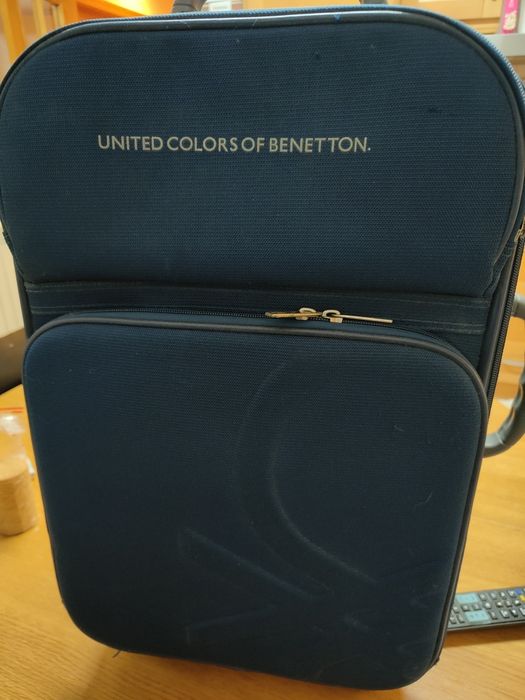 Mala viagem BENETTON | Azul marinho | Bom estado