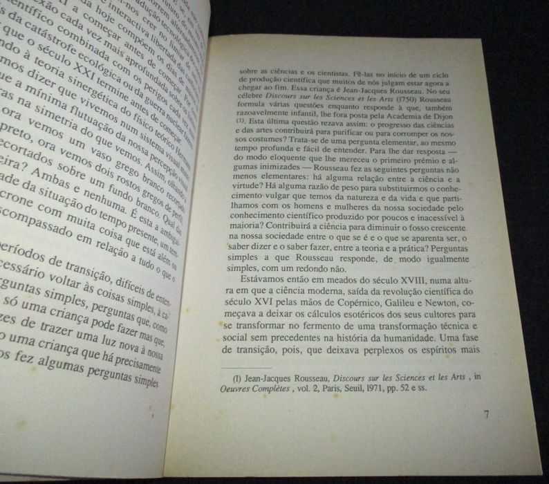 Livro Um Discurso Sobre as Ciências Boaventura de Sousa Santos