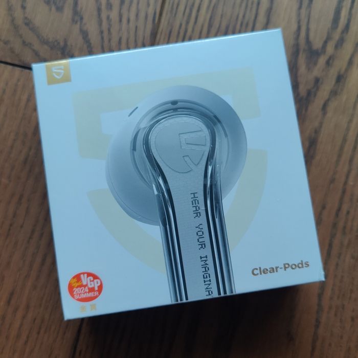 Soundpeats Clear Bluetooth наушники tws Dots Pods black білі cream