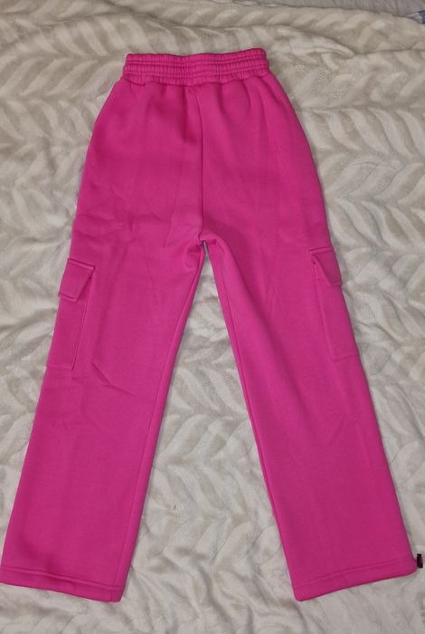 Штаны карго на флисе