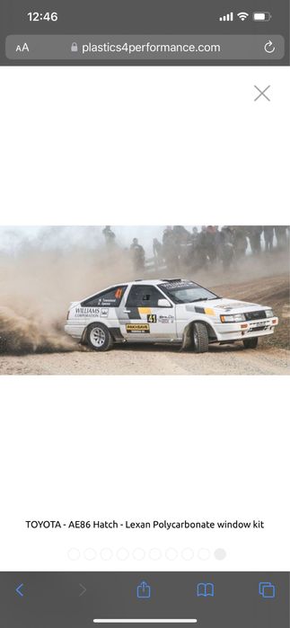TOYOTA COROLLA  - AE86 Hatch - Комплект окон Lexan из поликарбоната