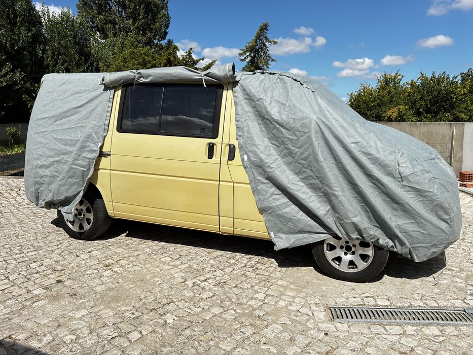Capa de luxo respirável para carrinha VW T4 (1990–2003), T5 (2003–2015) e T6 com distância entre eixos curta