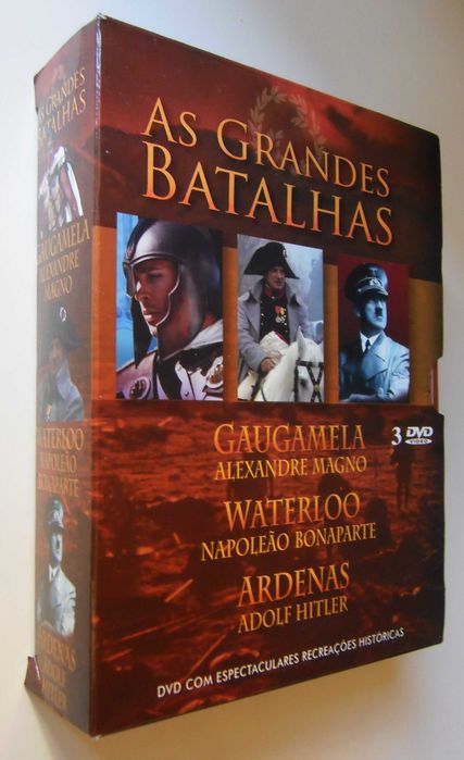 Pack 3 DVD-As Grandes Batalhas-Recreações Históricas-Português