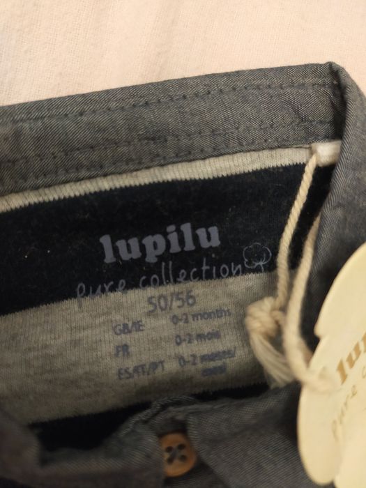 Body z kołnierzykiem Lupilu nowe 50/56