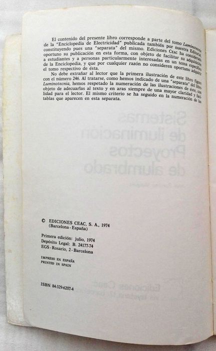 Livro Sistemas de iluminación – Proyectos de alumbrado