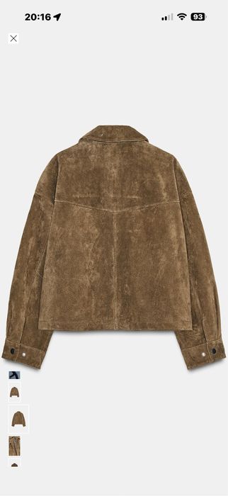 Куртка-бомбер ЗІ 100% ШКІРИ ZARA