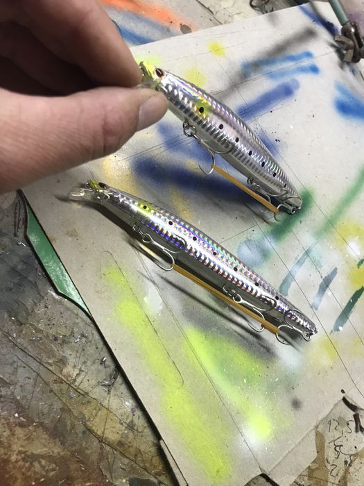 Amostra de pesca imitacao shimano