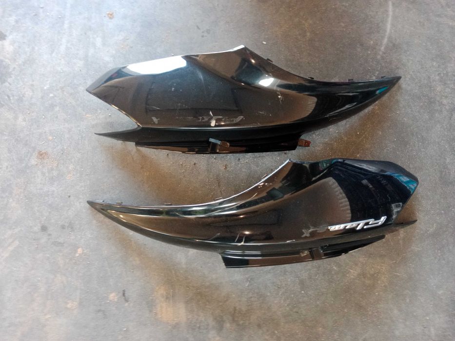 yamaha flame 125 boczki tył tylne owiewki zadupek osłony owiewka