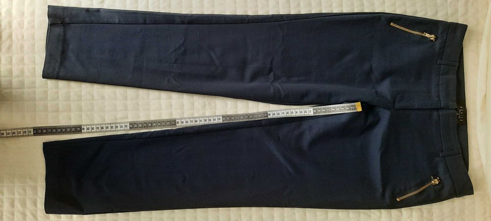 Spodnie eleganckie granatowe 3/4