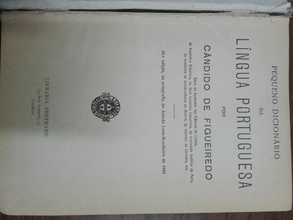 Dicionário da língua portuguesa