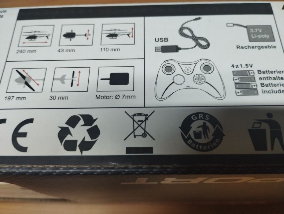 Helicóptero com comando