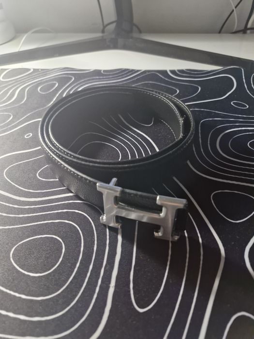 черный ремень Hermes