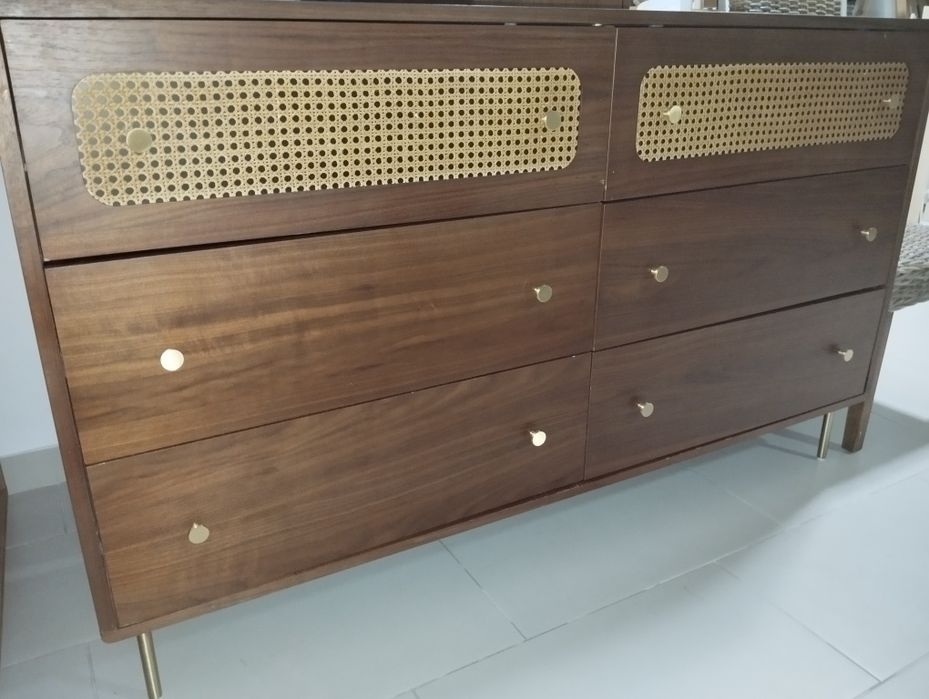 Cómoda de 6 gavetas
