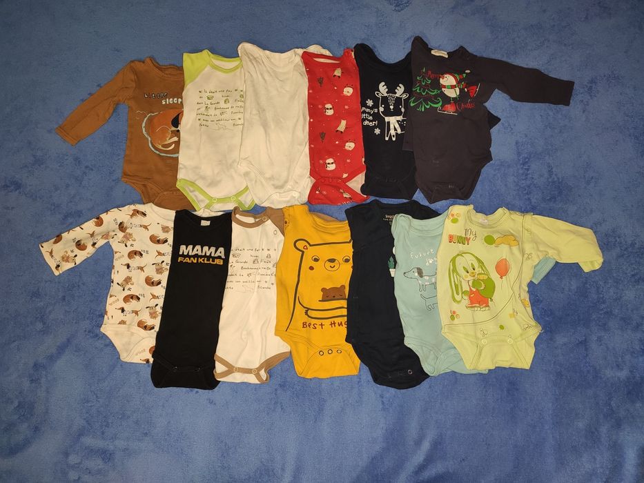 Paka ubrań dla chłopca rozmiar 68 (ok.90sztuk)