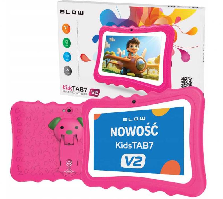 Tablet dla dzieci 7” 4/32 GB – nowy, edukacyjny, z etui