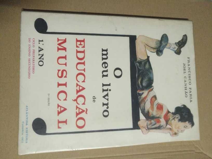 Vários livros de Psicologia, Matemática, Geografia, e Música