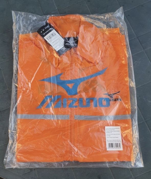 Mizuno Orange Gilet koszulka do biegania na rower r. L odblaskowa