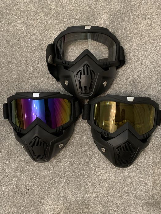 Очки маска для страйкбола пейнтбола тактическая вело мото маска