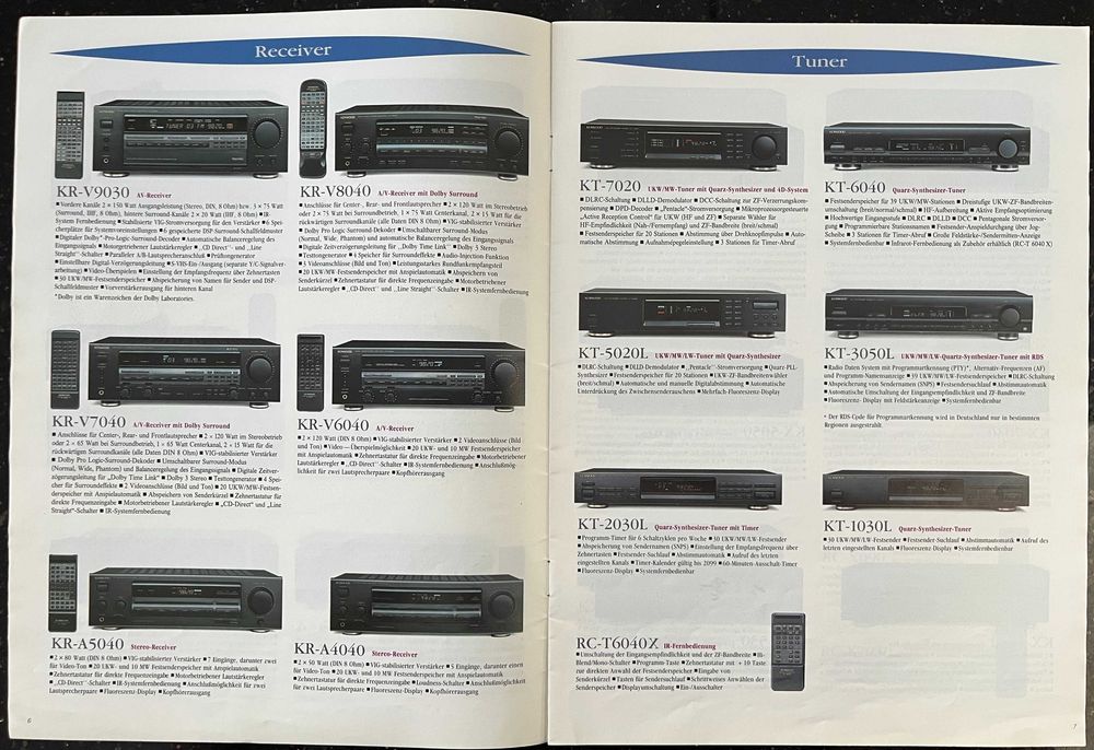 KENWOOD 1992/1993 AUDIO Prospekt Katalog HI-FI