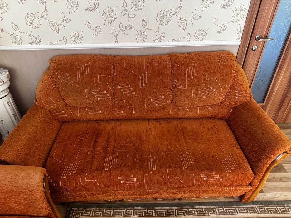 Комплект м’яких меблів: диван + 2 крісла (розкладні)