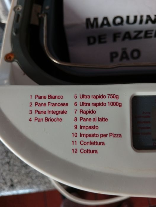 Máquina de fazer pão