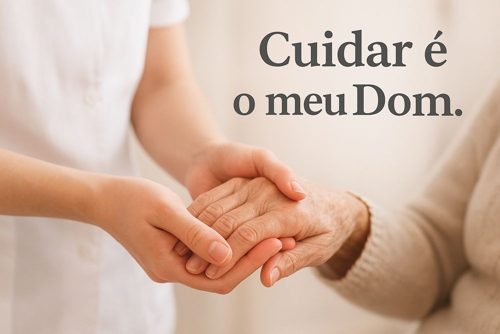 Cuidar é a minha vocação, com alma e coração.