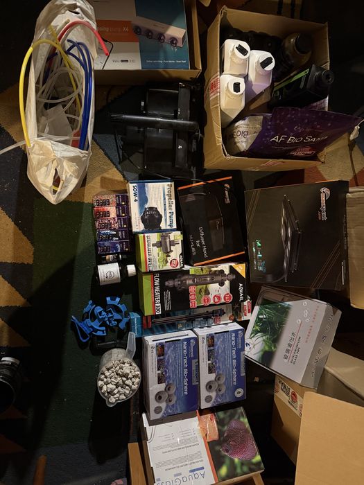 Akwarium morskie z calym sprzetem