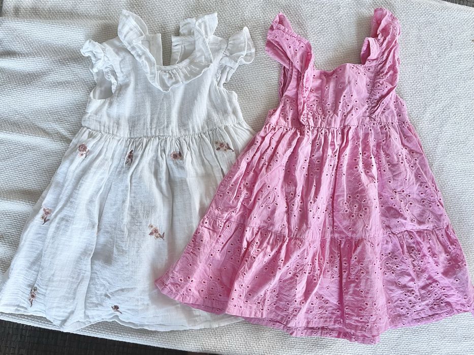Sukienki lato dla dziewczynki sukienki 2 sztuki 80