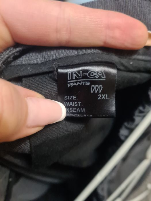 Piekne szare spodnie garniturowe XXL