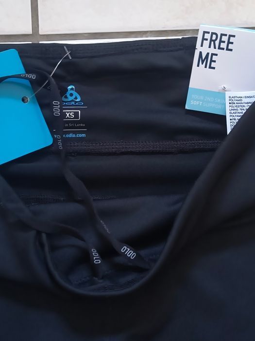 Nowe damskie legginsy biegowe Odlo Essential 3/4 XS getry trenningowe bieganie