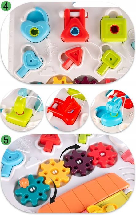 Tablica Sensoryczna Manipulacyjna Stolik Edukacyjny Interaktywny