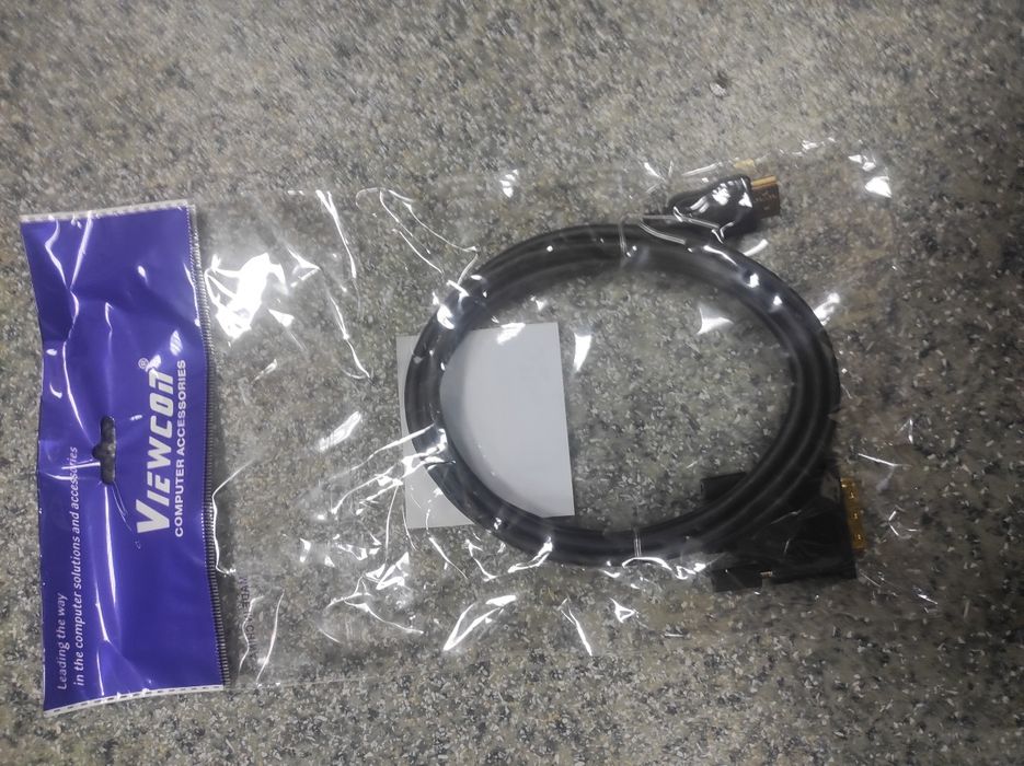 Кабель мультимедійний HDMI to DVI-D 18+1pin M, 1.8m Viewcon (VD 022)